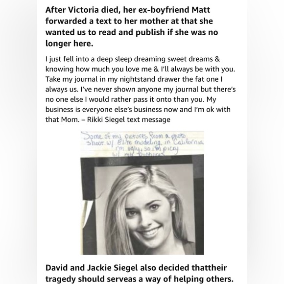 ictoria's Voice: Our daughter's wish to share her diary & save lives fr… - Picture 7 of 7